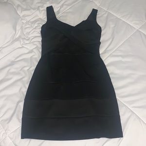 Black mini dress